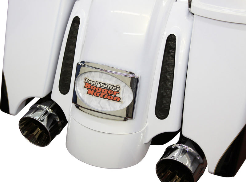 Paul Yaffe Bagger Nation Stealth 3 Frame W Light Chrome ` CVO FLH T - USLP3-C For Harley Touring 1998-2019