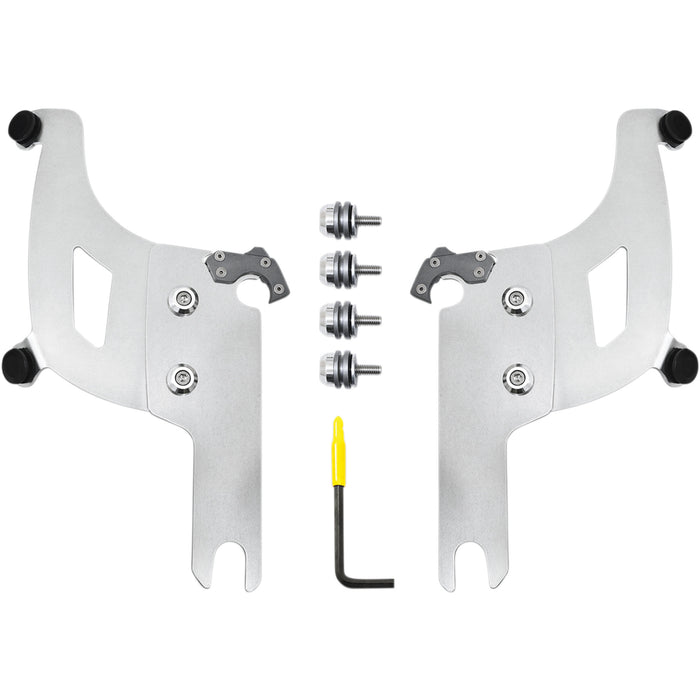 MEMPHIS SHADES 2320-0242 MEK2042 Bullet Fairing Trigger-Lock Hardware Kit - Bullet Mounting Kit - Polished - FLHRS/XS