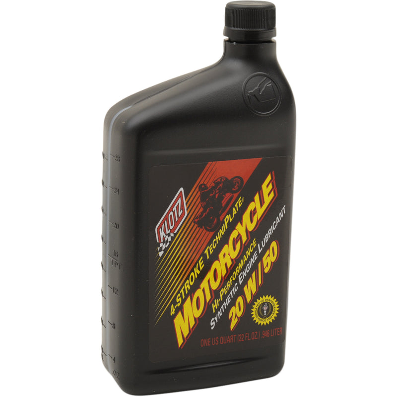 KLOTZ OIL KL-850 KL-850 TechniPlate® Synthetic 4-Stroke Engine Oil Synthetic Engine Oil 20W-50 - 1 U.S. quart