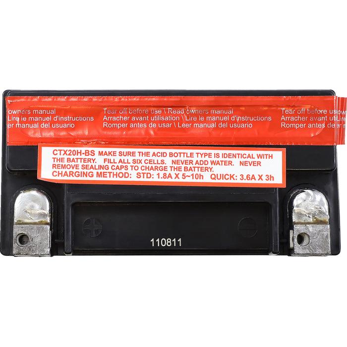DRAG SPECIALTIES 2113-0780 AGM Maintenance-Free Battery Battery - YTX20HBSFT