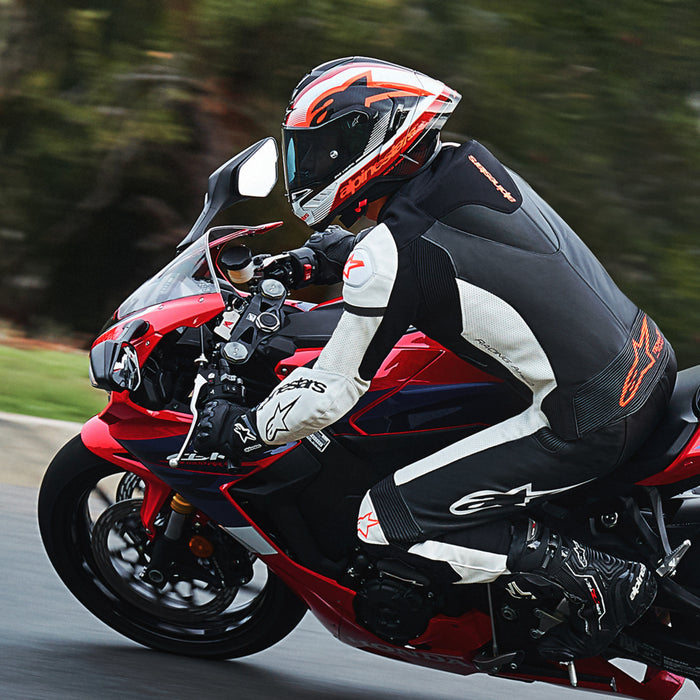 ALPINESTARS Supertech R10 Team Helmet - Black/Carbon Red/Gloss White