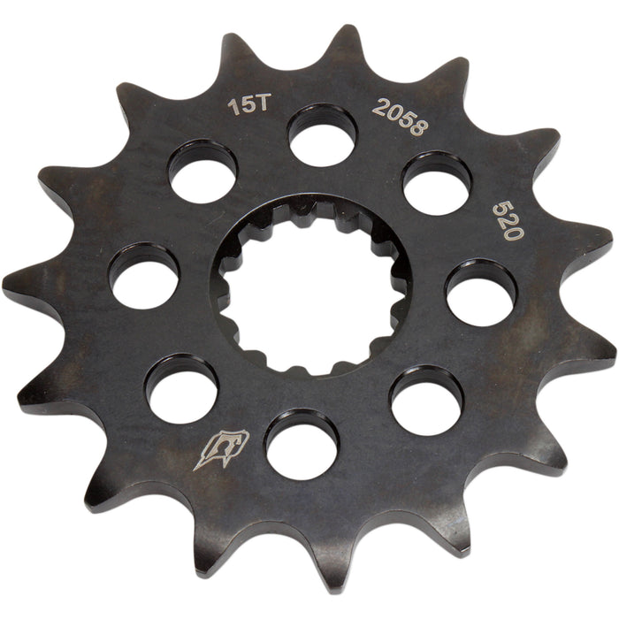 DRIVEN RACING 1212-0910 2058-520-15T Lightweight Steel Sprocket Counter Shaft Sprocket - 15-Tooth