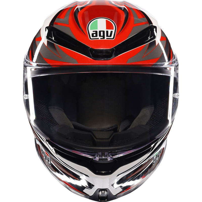AGV K6 S Reeval Helmet - White/Red/Gray