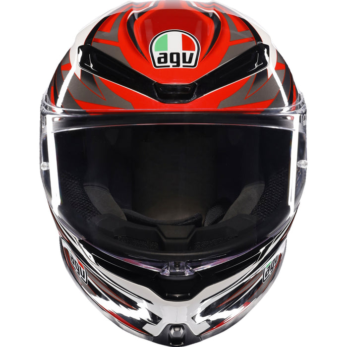 AGV K6 S Reeval Helmet - White/Red/Gray
