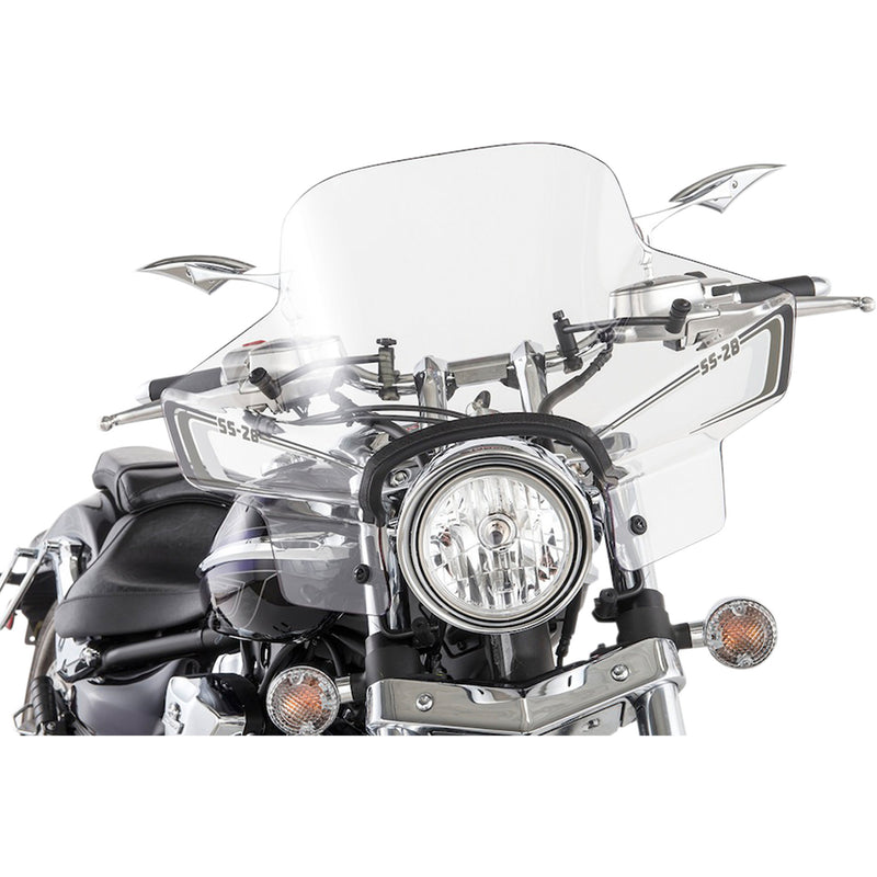 Slipstreamer Sport Fairing Windshield - SS-28-C For Kawasaki Motorcycles 1973-2011 | Honda Motorcycles 1968-1989 | Suzuki Motorcycles 1991-2019