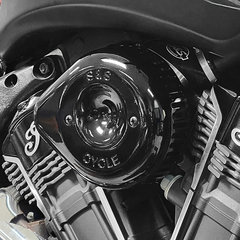 S&S Cycle Stealth Teardrop Air Cleaner - 170-0777 For Indian 2020-2025