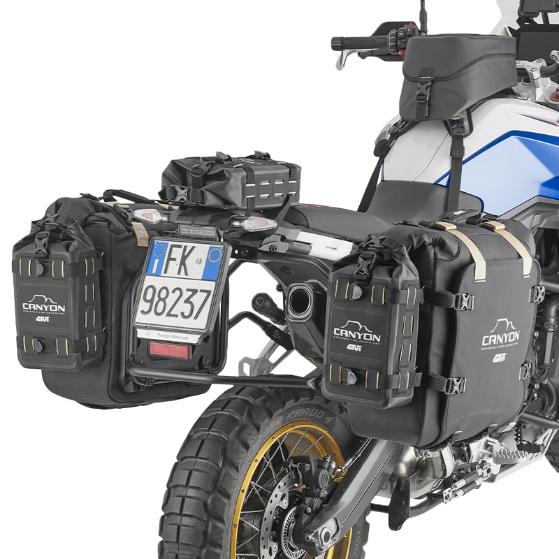 Givi 270-6731 GRT730 CANYON ADV CARGO BAG 4L ENGINE GUARD / TAIL BAG BLACK