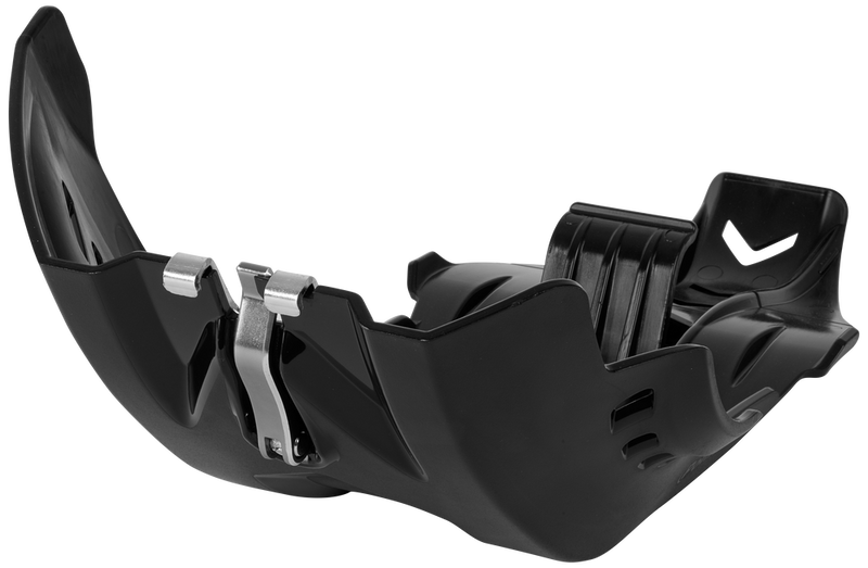 Polisport Fortress Skid Plate With Link Protector Black - 8472100001 For Husqvarna Dirt Bikes 2019-2023 | KTM Dirt Bikes 2019-2022