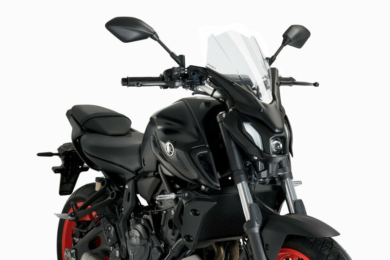 Puig Hi-tech Parts 561-20619 20619W WINDSCREEN NAKED NEW GEN TOURING CLEAR YAM