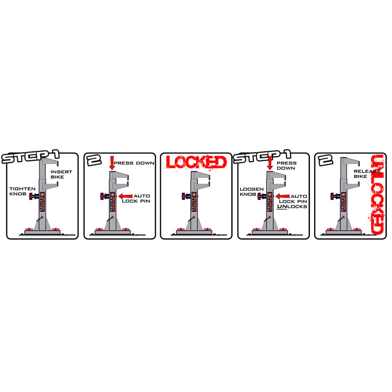 RISK RACING 3820-0025 00204 Lock N Load Strapless Moto Transport System Lock-N-Load Junior Transport System