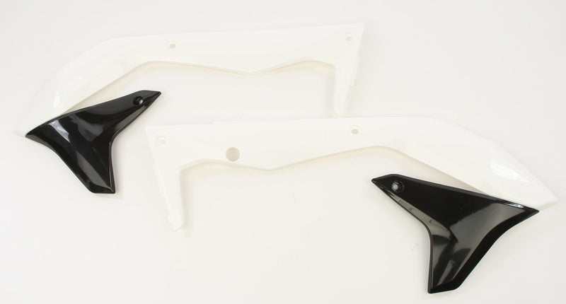 Acerbis Radiator Shrouds White Black - 2449691035 Kawasaki KX 450 2016-2018