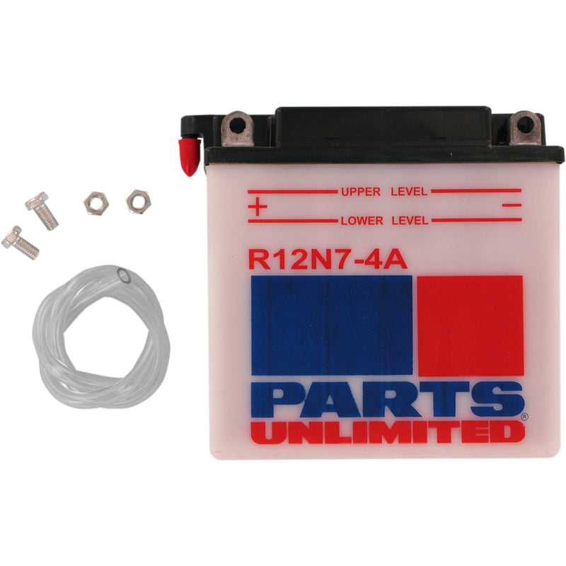Parts Unlimited Battery - R12N7-4A For Harley Sportster 900 / Super Glide 1970-1978