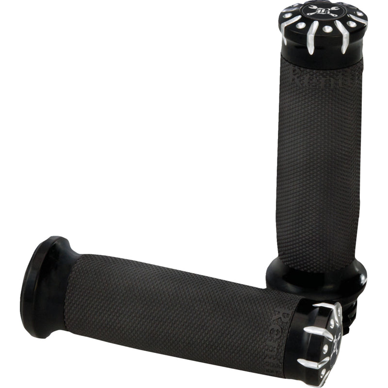 Burly Brand Hawk Grips - B16-1008BM For Harley Motorcycles 1982-2017