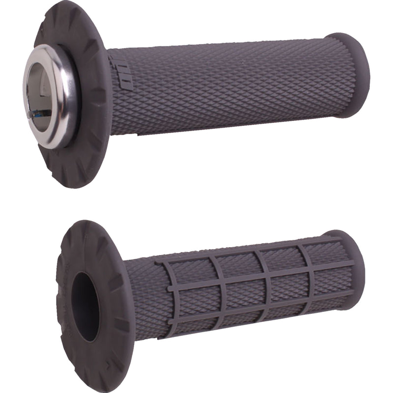 ODI 0630-3315 H21UHWH Universal Lock-On Half Waffle Grips graphite/silver