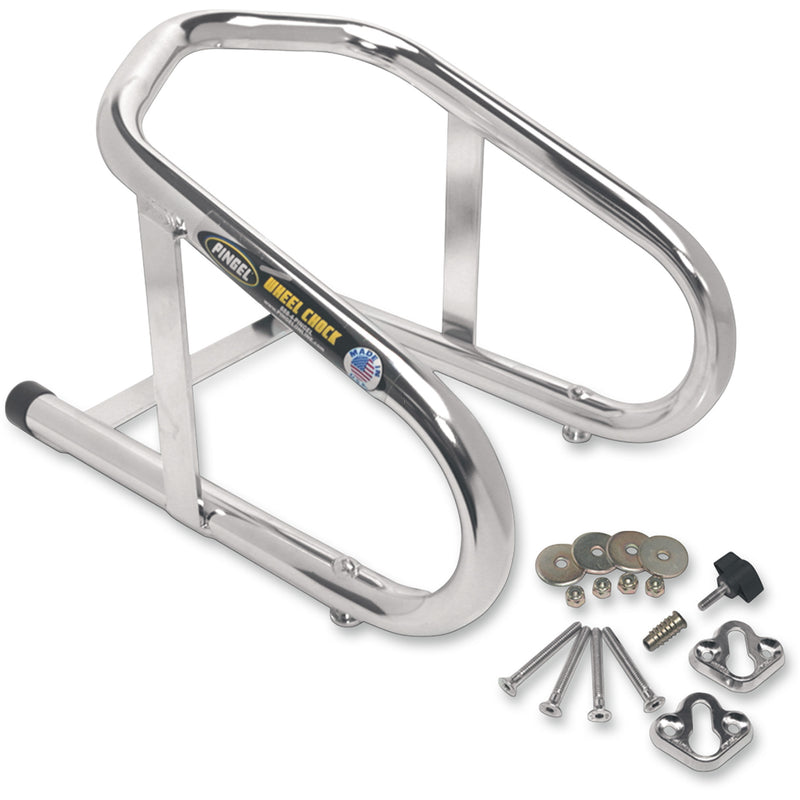 PINGEL 3911-0001 WC650 Removable Wheel Chock - Chrome - 6-1/2"