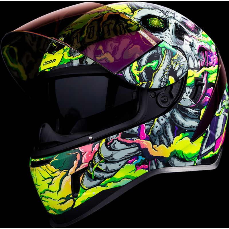 ICON 0101-16027 Airform™ Hippy Dippy Helmet Airform™ Helmet - Hippy Dippy - Purple - Large