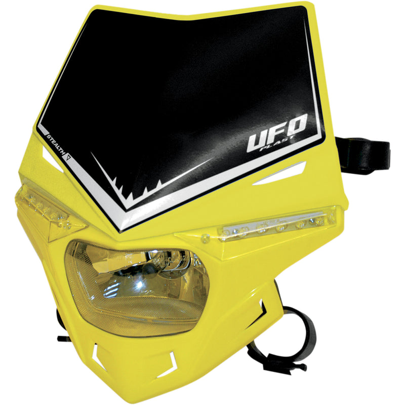 UFO 2001-0727 PF01715102 Two-Piece Stealth Headlight System Stealth Headlight - Yellow