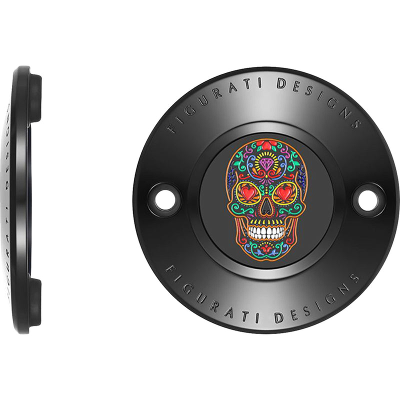 Figurati Designs Cover - FD30-TC-2H-BLK For Harley Motorcycles 2017-2023