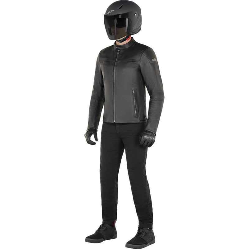 ALPINESTARS Blacktrack Leather Jacket Black