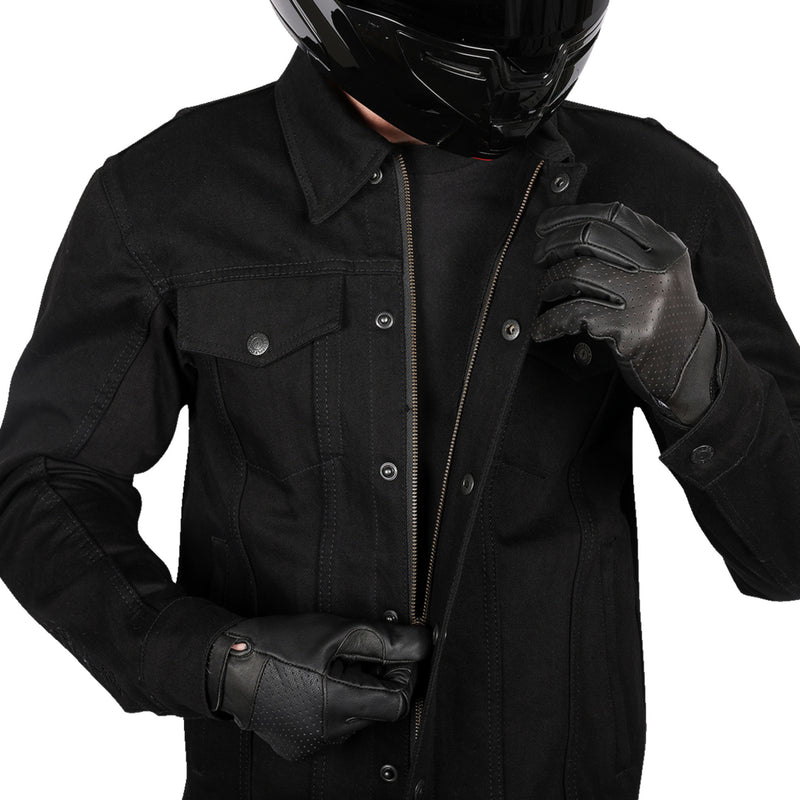 THRASHIN SUPPLY CO. Highway v2 Denim Riding Jacket Black