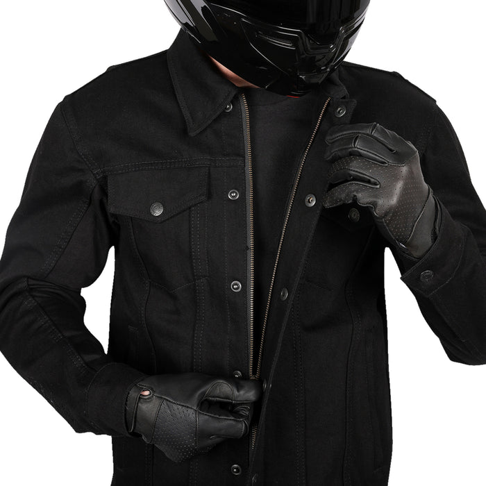 THRASHIN SUPPLY CO. Highway v2 Denim Riding Jacket Black
