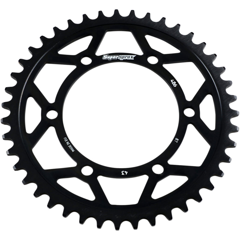 Supersprox Edge Sprocket - RFA-486-43-BLK For Yamaha Motorcycles 1998-2022 | Honda ATVs 1990-1997