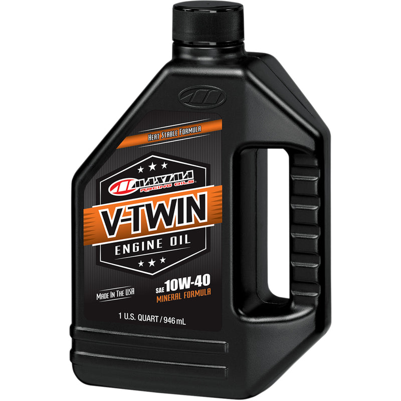 MAXIMA RACING OIL 3601-0289 30-05901 V-Twin Mineral Engine Oil V-Twin Oil - 10W-40 - 1 U.S. quart