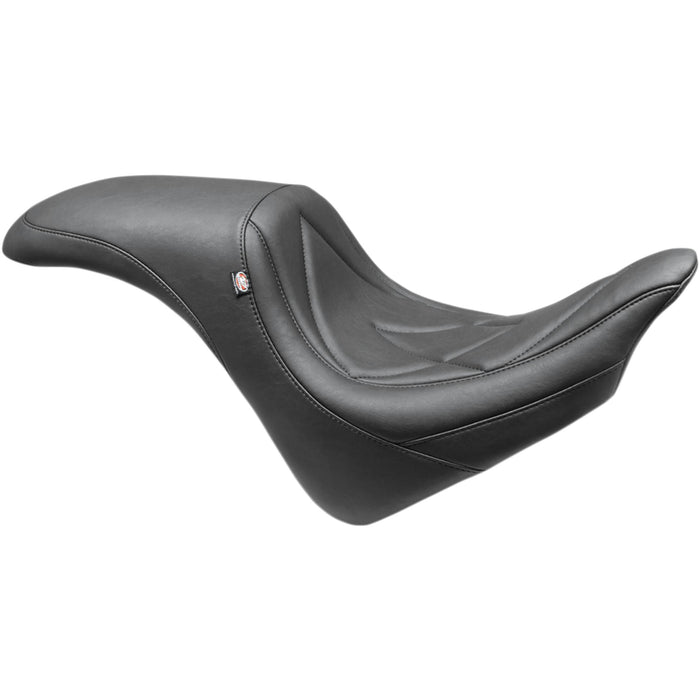 MUSTANG 0810-2147 84100 Tripper Fastback™ One-Piece Seat Seat - Tripper Fastback™ - 3D-Stacked/Triple Diamond Stitch - Black - VTX1300CX