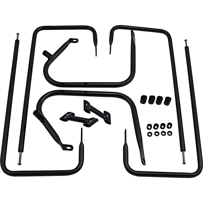 DRAG SPECIALTIES 3501-1250 Saddlebag Guard/Side Rail Kits Saddlebag Rail - Black - FL '97-'08