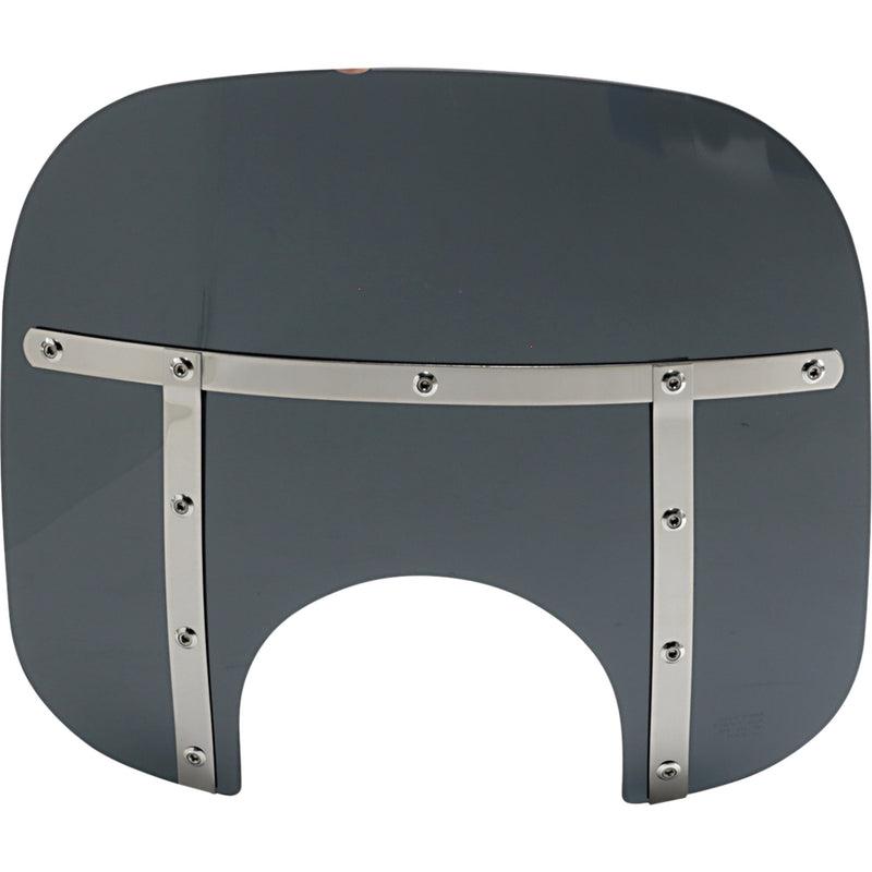 MEMPHIS SHADES 2313-0263 MEM35110 Memphis Fats Windshield Fats Windshield - 13" - Headlight - Dark Black Smoke