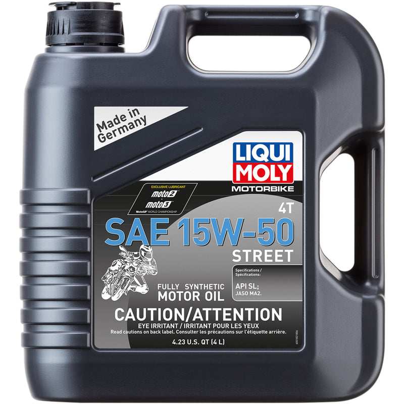 LIQUI MOLY 3601-0694 20060 Street 4T Engine Oil Street 4T Oil - 15W-50 - 4 L