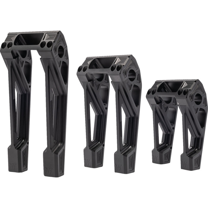 KODLIN MOTORCYCLE 0602-1424 K55121 Risers - Fastback - 10" - Black