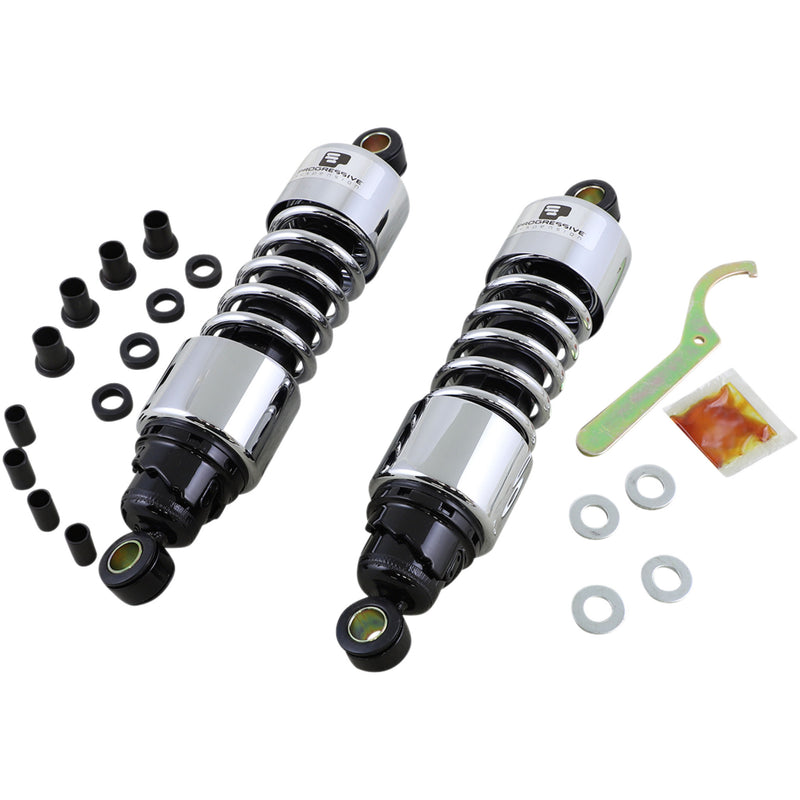 Progressive Suspension 412 Series Without Covers Shock Absorber - 412-4074C For Harley Motorcycles 2006-2026