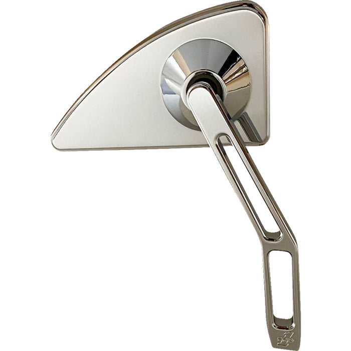 PRO-ONE PERF.MFG. 0640-1674 102130 Mini Mirror w/V2 Cut-Out Stem Mirror - Mini w/V2 Cut-Out Stem - Chrome - Right