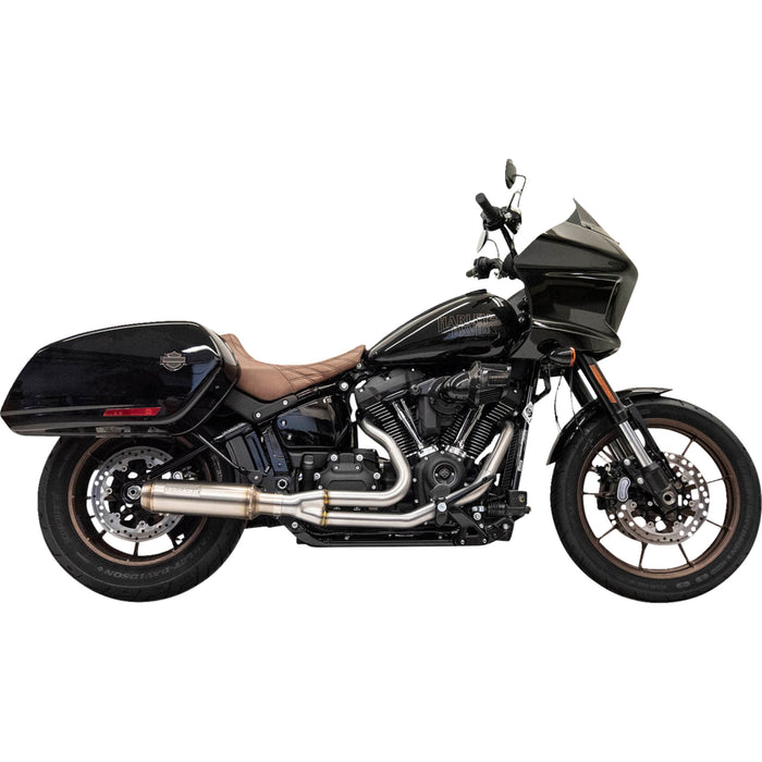 BASSANI XHAUST 1800-2556 1S78SS 2-into-1 Stainless Exhaust System with 4" Super Bike Muffler