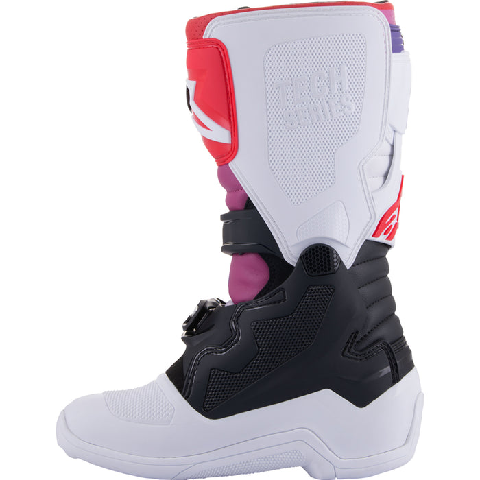 ALPINESTARS Youth Tech 7S Boots White/Black/Rainbow - US