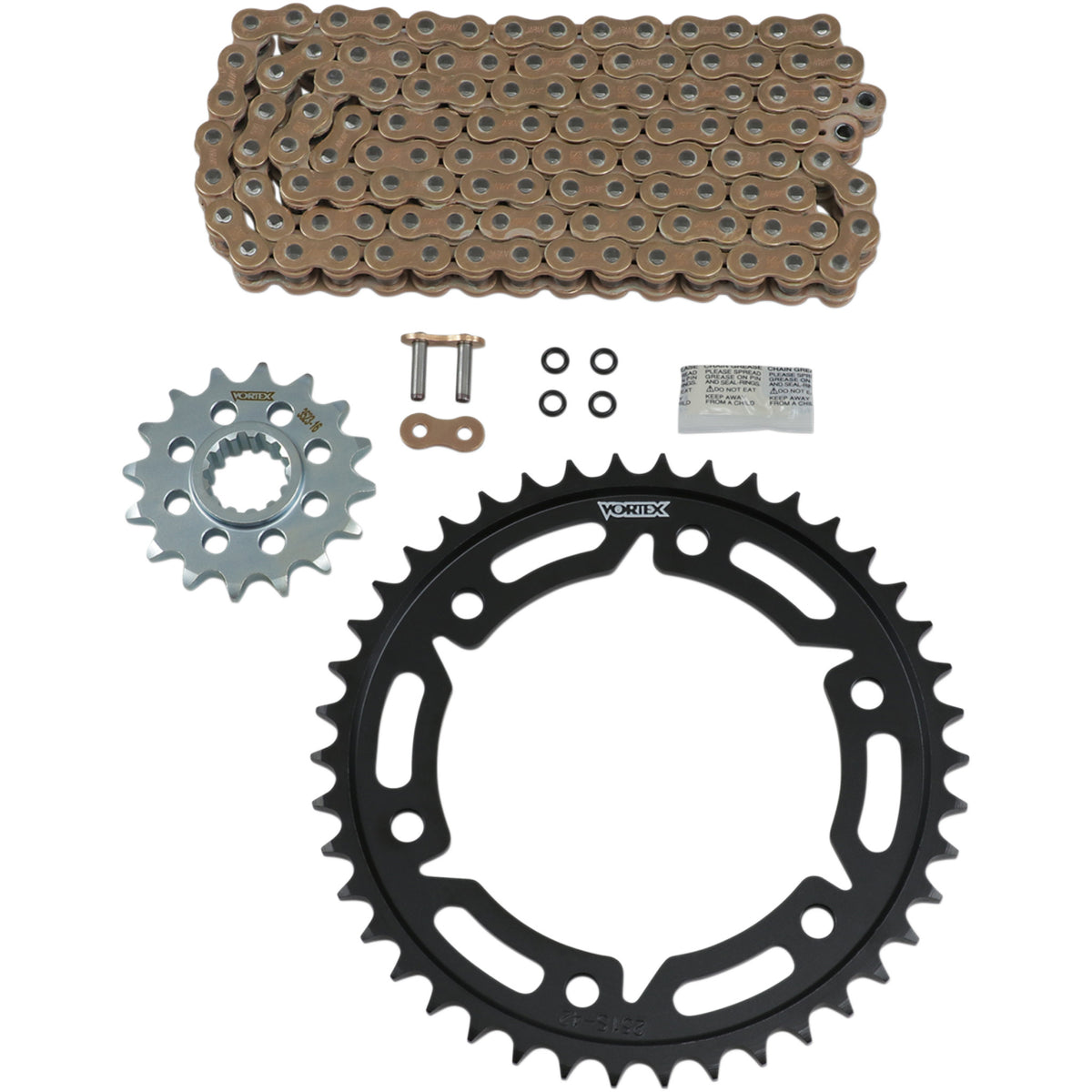 Vortex Chain VORTEX 1230-1143 CKG2152 OES Original Equipment Steel Chain Kit Chain ...