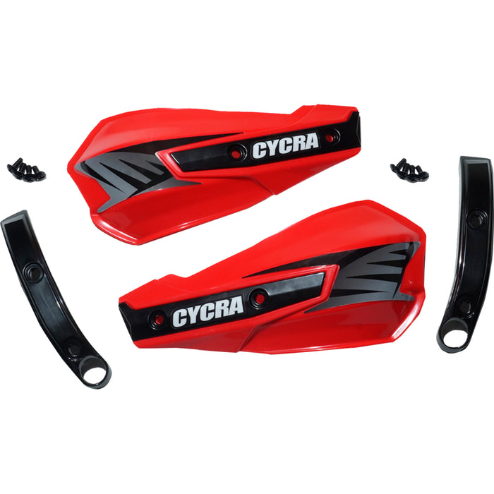 CYCRA 0635-2777  1CYC-1029-32 Replacement Vortex Handshields w/ Abrasion Guards red