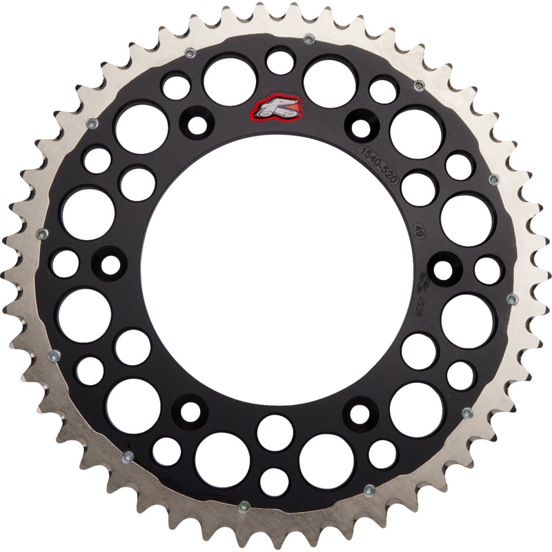 RENTHAL 1210-0812 1540-520-49GPBK Twinring™ Rear Sprocket 49 tooth - black