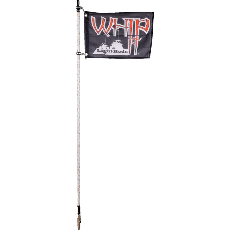 WHIPITLIGHTRODS 2040-2940 SB-CHSBTR-251 Bluetooth Light Rod Chasing 5' Light Rod Whip - Chase - White