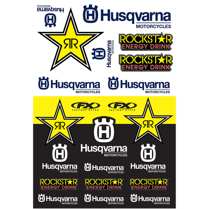 FACTORY EFFEX 4320-2142 22-68632 Sticker Sheet Decal Kit - Husqvarna Racing