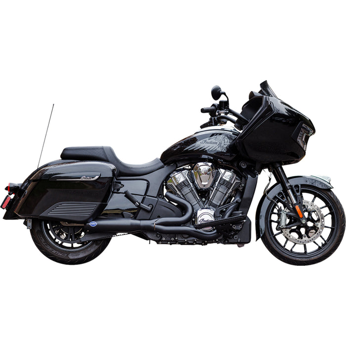 S&S CYCLE 1810-3176 550-1084 2-into-1 Qualifier Exhaust System race only - black - stainless steel