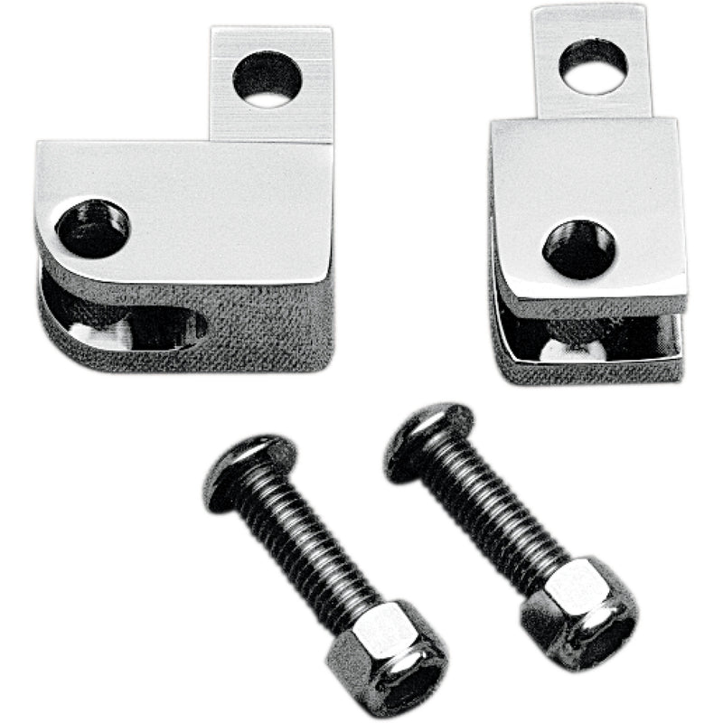 CUSTOM CYCLE ENGINEERING 1904-8001 CCE9734 Chrome Footpeg Elevators Male Mount Footpeg Elevators