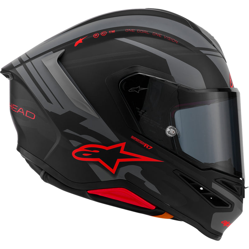 ALPINESTARS Supertech R7 A-Core Helmet 22.06 - Matte Black/Gray/Red