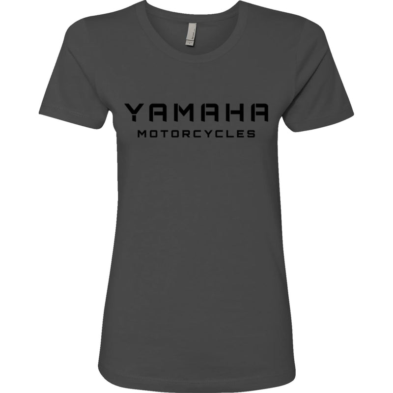 YAMAHA APPAREL 3031-4081 NP21S-M3137-2X Women's Yamaha Motorcycles T-Shirt charcoal black - 2xl
