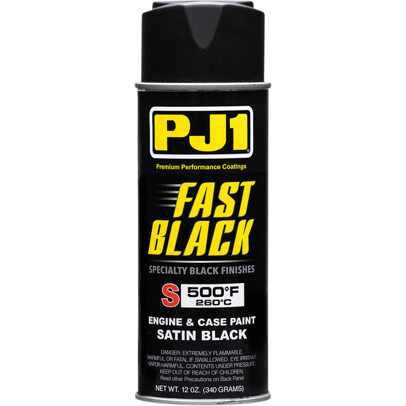 PJ1/VHT 3712-0028 16-SAT Fast Black Engine and Case Paint High-Temperature Paint - Satin Black - 12 oz. net wt. - Aerosol