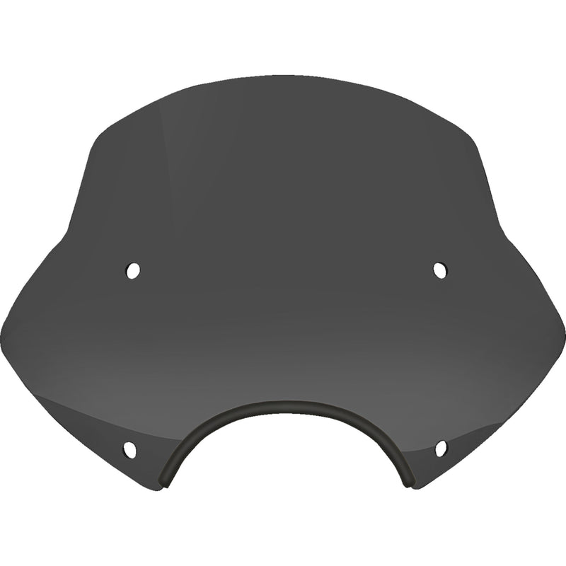 MEMPHIS SHADES 2313-0335 MEP54610 Speed Demon Windshield - Speed Demon Sportshields - 13" - 9" Headlight Cutout - Dark Black Smoke