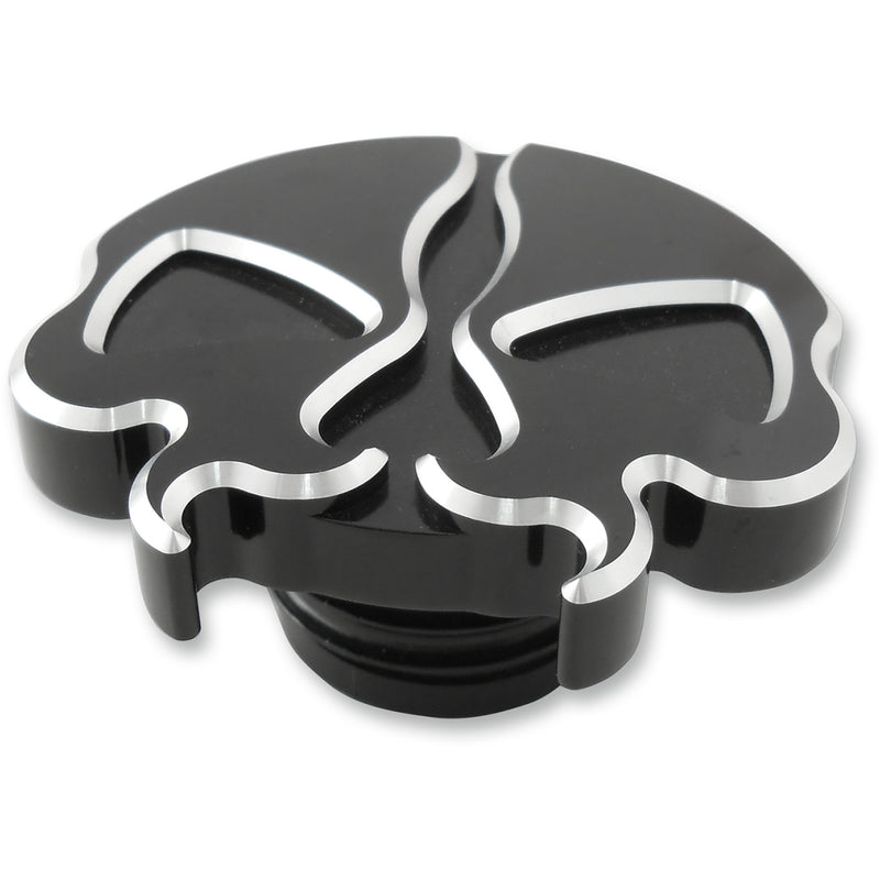 Drag Specialties Split Skull Fuel Cap For Harley Motorcycles 1996-2024