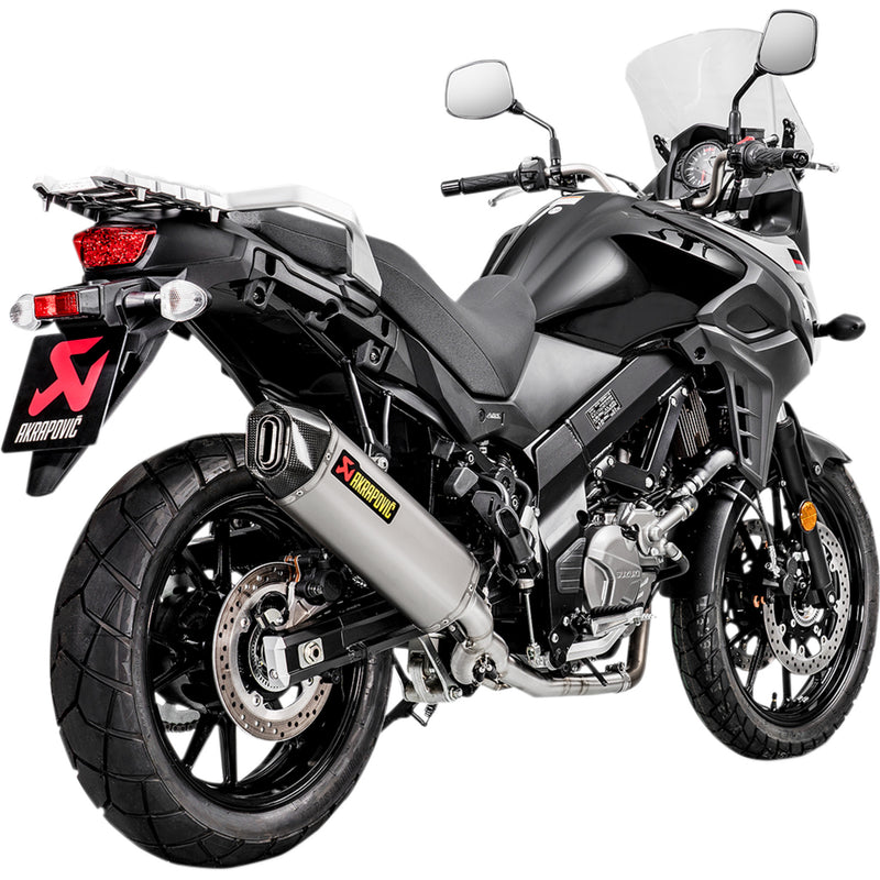 Akrapovic Racing Line 2-Into-1 Exhaust System - S-S6R9-WT Suzuki 650 Strom / 650A Strom 2017-2024