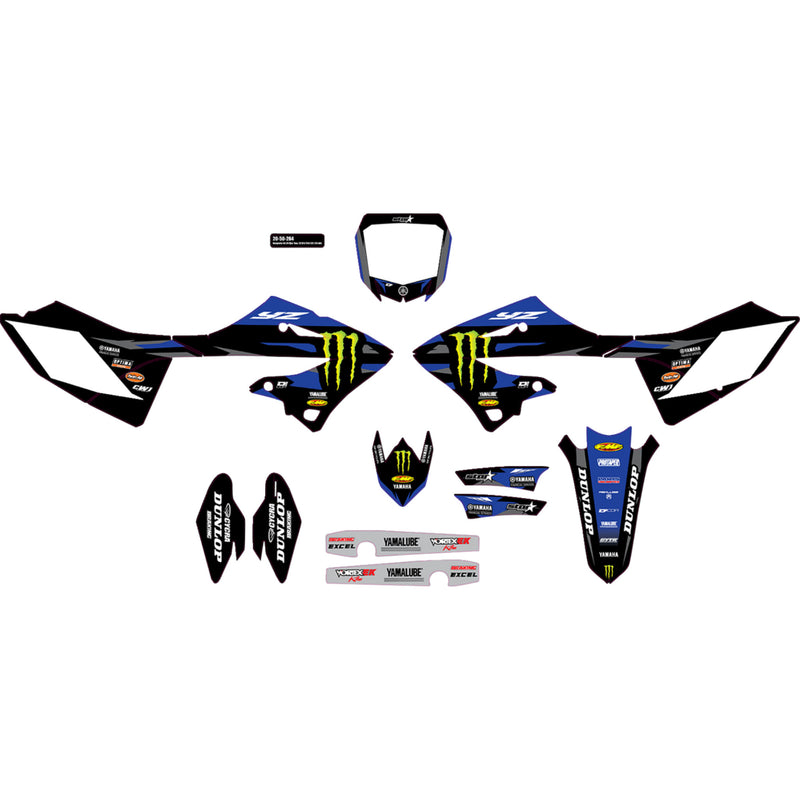 D'cor Visuals Graphic Kit - 20-50-264 Yamaha YZ 125 / YZ 250 2022-2026